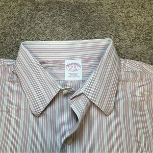 Brooks Brothers striped long sleeve button down 17-35 business casual mens‎